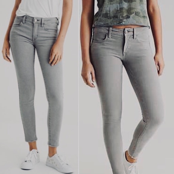 American Eagle Gray Jegging Size 8 Nwot 
